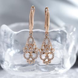 JULYDREAM Luxury Natural Zircon 585 Gold Color Long Dangle Women's Earrings Fashion Wedding Jewelry Party Personality Earrings