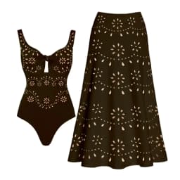 New 2PC Swimsuit Bandeau Biquini Sexy Bikini Women Swimwear Push Up Bathing Suits Female Long Skirt Beachwear