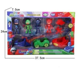 Masked Pajama Hero Sleepy Hero Masked Hero 6-Piece Jointed Action Figure Transformable Collectible Toy Set