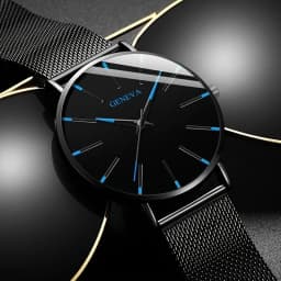 2-piece Fashion Men's Quartz Watch - Round with Date Function, Stainless Steel Strap
