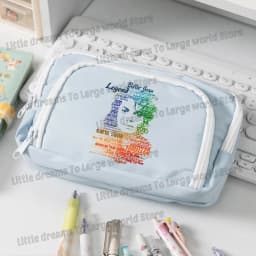 Michael Jackson Pencil Case Singer MJ Fashion Pen Box Pencil Bags Student Supplies Large Storage School Office Gift Pen Pouches