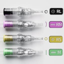 BIGWASP 20 Pcs/Box Tattoo Cartridge Needles RL Round Liner Disposable Sterilized Safety Tattoo Needle For Tattoo Machines Supply