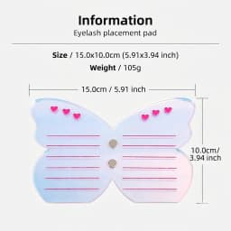 Upgraded Lash Extension Palette with Magnetic Tweezer Holder, Professional Eyelash Grafting Display Board with Scale Lines