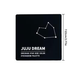 9-shade eyeshadow palette: Black Swan, Smoky, Dark Black, Grey Silver Glitter, Matte Finish, Long-lasting, and easy to color