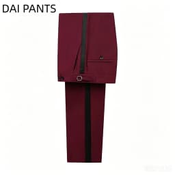 Business Mens Trousers Formal Groom Tuxedo Party Prom Regualr Tall Fit Pants Dai Pants
