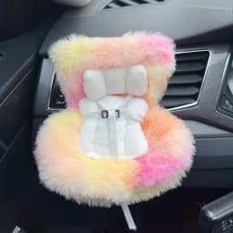 15-17cm doll Seat Labubu Carseat Safety Seat Cute doll Air Outlet Aromatherapy Decoration High-Grade Car Interior Decoration