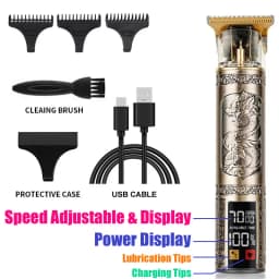 2026 New Arrival!Vintage T9 Hair Clipper Beard Shaving Body Hair Trimmer Clippers Electric Men Haircut Machine Barber Shaver