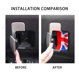 Car Inner Door Handle Door Bowl Cover Stickers For Mini Electric Countryman U25 JCW 2024 2025 Decorative Interior Accessories