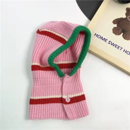 Hot Sale Kids Autumn-Winter Warm Thick Knit Hat Scarf Set Versatile Wool Knitted Ear Protector Cap Skullies For Boys And Girls