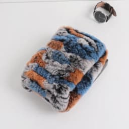 2026 New Fashion Knitted Good Elastic Real Fur Scarf Hat Sets Women Winter Warm 100% Natural Rex Rabbit Fur Scarves Hats Sets