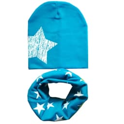 New Fashion Baby Hat Scarf Set Baby Head Cover Spring Girls Boys Warm Neck Collar Kids Beanies Sets Cotton Children Hats Scarf