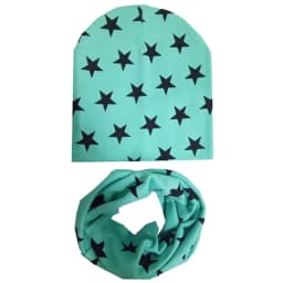 New Fashion Baby Hat Scarf Set Baby Head Cover Spring Girls Boys Warm Neck Collar Kids Beanies Sets Cotton Children Hats Scarf