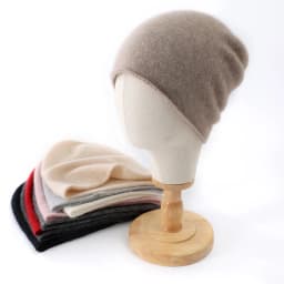 New Winter Cashmere Knitted Unisex Warm Hat High Quality Solid Leisure Sleeve Hat Men's And Women's High Quality Hat