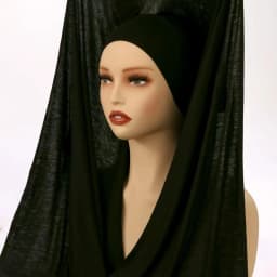 6/Pcs Modal Inner Caps Hijab And 1/Pcs Hairband Set Muslim Instant Hijabs Scarf Shawls Elastic Jersey Bonnet Islam Turban