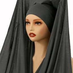 6/Pcs Modal Inner Caps Hijab And 1/Pcs Hairband Set Muslim Instant Hijabs Scarf Shawls Elastic Jersey Bonnet Islam Turban