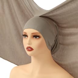 6/Pcs Modal Inner Caps Hijab And 1/Pcs Hairband Set Muslim Instant Hijabs Scarf Shawls Elastic Jersey Bonnet Islam Turban