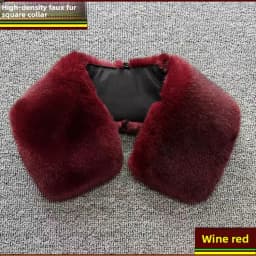 Washable Fake Mink Fur Collar Men's Foldover Collar Universal down Jacket Cotton Coat Warm Fake Collar British Style Winter S...