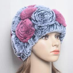 New Women Winter Fur Hat Scarf Sets Natural Warm Real Rex Rabbit Fur Cap Scarves Lady Knitted Warm 100% Genuine Fur Hats Muffler