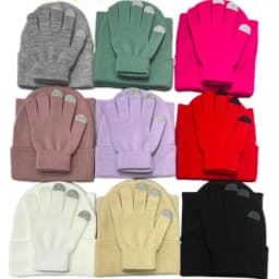 New Unisex Thick Autumn Winter Scarf Hat Gloves Set For Women Outdoor Warm Soft Solid Neck Scaf Beanies Cap Men Windproof Gift