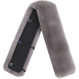 Warmth Insulated Rabbit Fur Collar for Men's Leather Jacket And down Coat Whole Skin Stand Collar Anti Dirt Fake Fur Collar
