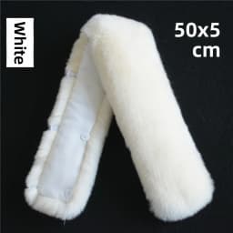 Warmth Insulated Rabbit Fur Collar for Men's Leather Jacket And down Coat Whole Skin Stand Collar Anti Dirt Fake Fur Collar