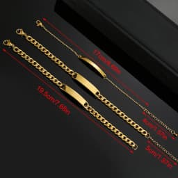 Customized Engrave Name Men Women Bracelets Stainless Steel Cuban Chain Personalized ID Bracelet Fashion Party Jewellery Gift