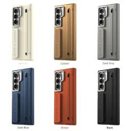 Business Integrated Built-in Screen Protector Phone Case for Samsung Z Fold 8 Ultra 7 6 5 4 Shockproof With Pen Slot Cover
