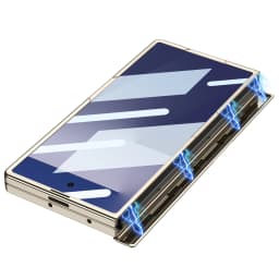 Magnetic Hinge Leather Holder Case For Samsung Galaxy Z Fold 7 Front Screen Glass Plating Frame Cover For Galaxy Z Fold7 Case