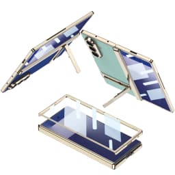 Magnetic Hinge Leather Holder Case For Samsung Galaxy Z Fold 7 Front Screen Glass Plating Frame Cover For Galaxy Z Fold7 Case