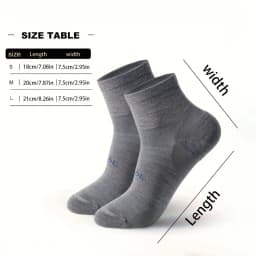 4 Pairs Men Women Merino Wool Socks Low Cut Sock 70% Merino Wool Breathable Comfort Fit Thin for Running Cycling & Skiing Socks
