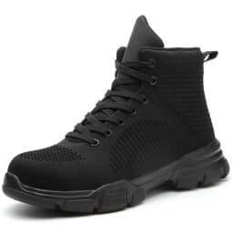 Safety Shoes For Men Light Weight Steel Toe Orginal Waterproof Work Safety Sneakers Boots Anti-Smashing Steel Toe Puncture Proof