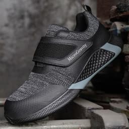 Men & Women KPU Safety Work Shoes - Steel Toe Anti-Smash Anti-Puncture Lightweight Protective Footwear-Puncture Work Footwear