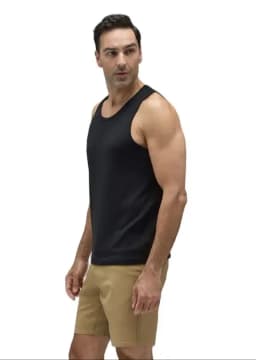 Men's 100% Merino Wool Tank Top Ultralight Merino Wool Base Layer Tank Tops Men Sleeveless Shirt Wicking Breathable Anti-Odor