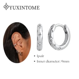 Minimalist CZ Cartilage Perforation 925 Sterling Silver Ear Needle Twist Round Earring Hoop Ear Buckle Gold Earrings For Women
