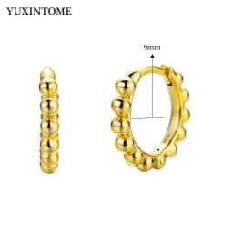 Minimalist CZ Cartilage Perforation 925 Sterling Silver Ear Needle Twist Round Earring Hoop Ear Buckle Gold Earrings For Women