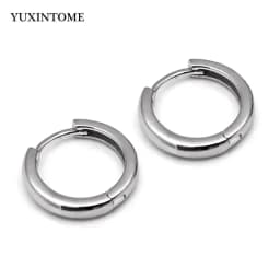 Minimalist CZ Cartilage Perforation 925 Sterling Silver Ear Needle Twist Round Earring Hoop Ear Buckle Gold Earrings For Women