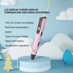 2025 New 3D Printing Pen LCD Display Screen 1.75mm ABS/PLA 0.7mm Diameter Material Kids DIY Drawing Pen Birthday Gifts Christmas