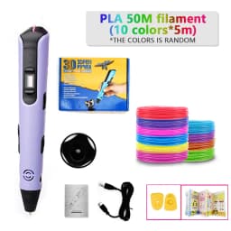 2025 New 3D Printing Pen LCD Display Screen 1.75mm ABS/PLA 0.7mm Diameter Material Kids DIY Drawing Pen Birthday Gifts Christmas