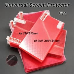 10PC Universal Screen Protector 5/6/7/8/9/10-Inch A4 For Phone Tablet GPS LCD Anti-dust Screen HD Clear Protective PET Films
