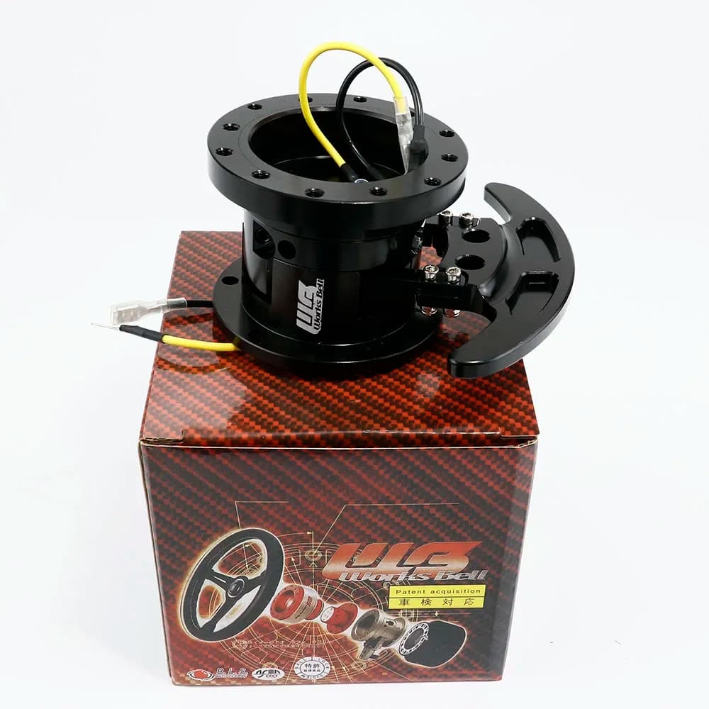 WORKS BELL GTC Racing Steering Wheel Quick Release Hub Kit Adapter 90 degrees Snap Off Boss Kit