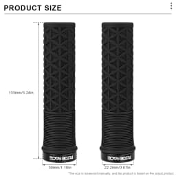 RIDERACE Mountain Bike Handlebar Grips Lock on MTB Folding Bicycle Soft TPR Rubber Non-slip Mixed Color Cycling Handle Bar Grips
