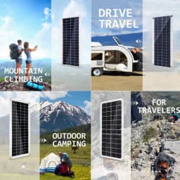 1000W Solar Panel 12V Solar Cell 10A-100A Controller Solar Plate Kit for Phone RV Car Caravan Home Camping Outdoor Battery