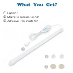 LED Light Under Cabinet Lights 5V2A USB Plug 3Colors Dimmable Magnetic LED Night Light Kitchen Bedroom Lighting 30/40/50cm Nigh