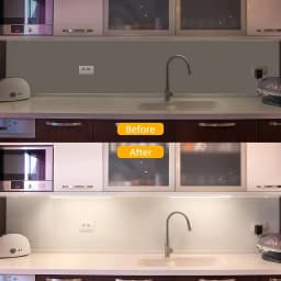 LED Light Under Cabinet Lights 5V2A USB Plug 3Colors Dimmable Magnetic LED Night Light Kitchen Bedroom Lighting 30/40/50cm Nigh