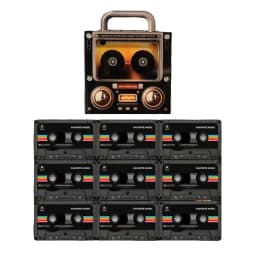 NFC Tape-Shaped Magnetic Music Fridge Magnet NFC-Activated Automatic Song Playback Acrylic Decorative Home Refrigerator Magnet