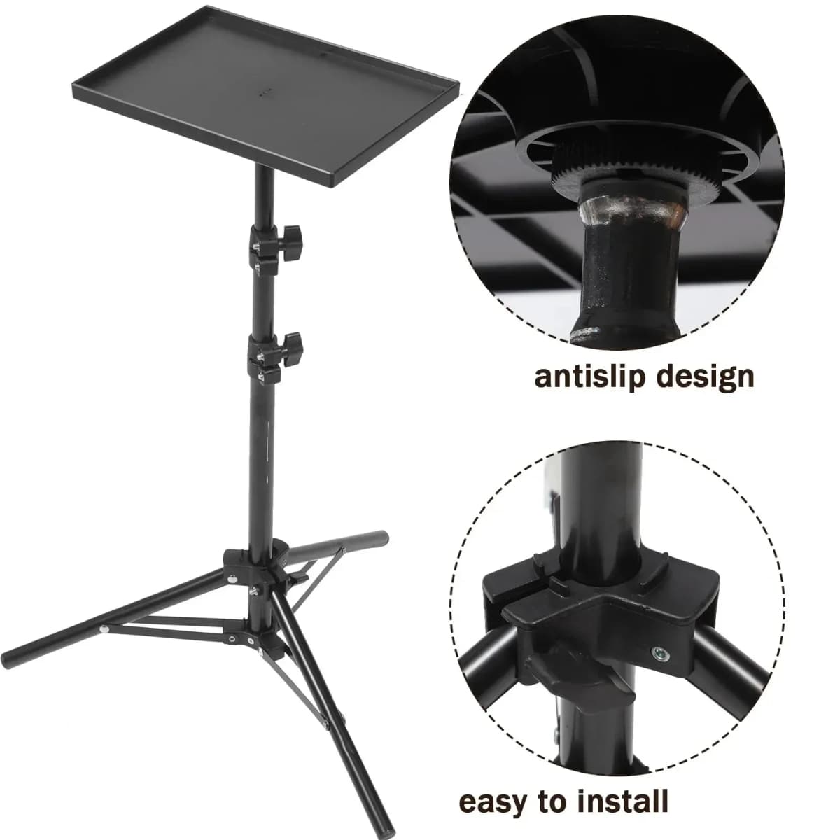 1pcs Projector Tripod Tray Holder For Projector Monitor Smartphone Camera Laptop Microphone Equipment