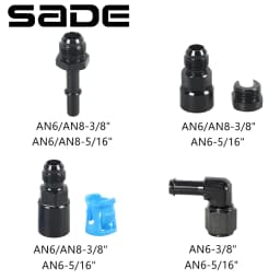 Quick Connect 6AN/8AN AN6/AN8 AN-6/AN-8 Male To 3/8" ,5/16" Quick Disconnect Male Push On EFI Fitting Adapter Aluminum