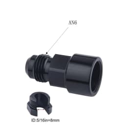 Quick Connect 6AN/8AN AN6/AN8 AN-6/AN-8 Male To 3/8" ,5/16" Quick Disconnect Male Push On EFI Fitting Adapter Aluminum