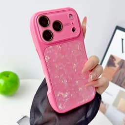 Colorful Shell Pattern Glitter Phone Case For iPhone 18 17 16 15 14 13 Pro Max Shockproof Cover with Camera Control Slide Button