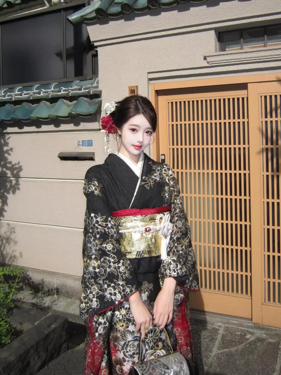 New Improved Sakura Girl Kimono Personal Fashion Sweet Cool Girl Art Photography Black Gang Princess Kimono Stage Costume